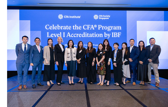 IBF and CFA Institute group photo at IBF funding launch event.